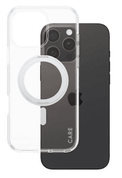 PanzerGlass Care Kickstand maska za iPhone 16 Pro Max, srebrna (1328)