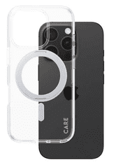 PanzerGlass Care Kickstand maska za iPhone 16 Pro, srebrna (1326)