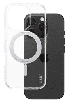 PanzerGlass Care Kickstand maska za iPhone 16 Pro, srebrna (1326)