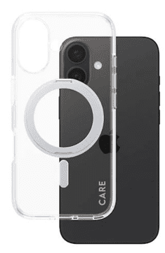 PanzerGlass Care Kickstand maska za iPhone 16, srebrna (1325)