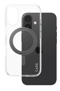 PanzerGlass Care Kickstand maska za iPhone 16, crna (1321)