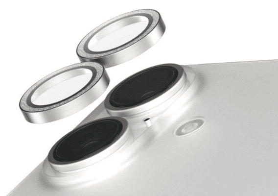  Panzerglass Safe Kam zaščitno steklo za kamero, za iPhone 16/16 Plus, srebrno bleščeče