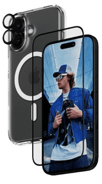 PanzerGlass 3u1 paket za iPhone 16