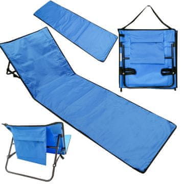 Ikonka Oxford Beach Liner s 150x47cm naslonjač