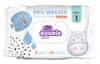 Violeta Violeta Water Care vlažni toaletni papir sadrže 99% vode pročišćene procesom reverzne osmoze. U pakiranju je 16 pakiranja, ukupno 960 maramica.