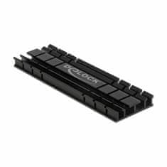 Delock pasivni hladnjak za M.2 NVMe SSD 70 mm ravni crni 18285