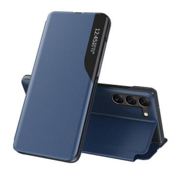 MG Eco Leather View preklopna maska za Samsung S24, plava