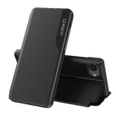 MG Eco Leather View preklopna maska za iPhone 16e, crno