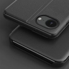 MG Eco Leather View preklopna maska za iPhone 16e, crno