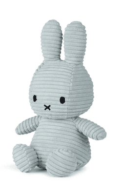  Bon Ton Toys Miffy ECO Corduroy zajček mehka igrača, 23 cm, Soft Jade