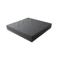 Aga Sklopiva strunjača 180x60x3 cm Crna