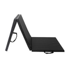 Aga Sklopiva strunjača 180x60x3 cm Crna