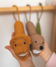 Rabbit&Friends silikonska lampa, lav, USB-C (958)
