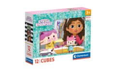 Clementoni Kocke, 12 komada, Gabby's dollhouse