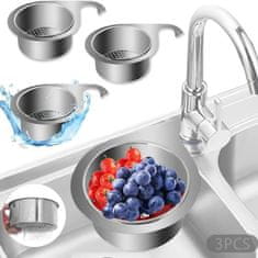 HOME & MARKER® Odtočno cjedilo za sudoper, inox filter i košarica za lakše filtriranje hrane | EVOSINK