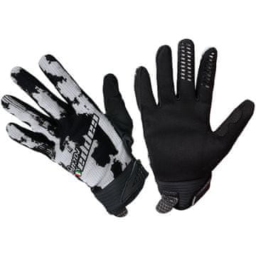 Cappa Racing Rukavice za motor CLERMONT tekstilne kratke crno/sive