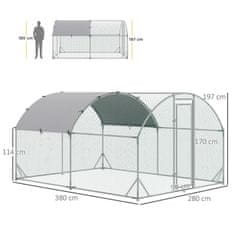 Aga Kavez s ceradom za kokoši 2,8x3,8x1,97 m