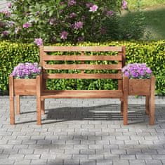 Aga Vrtna klupa s posudama 184x59x95 cm