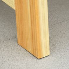 Aga Drvena vrtna klupa 116x56x80 cm Prirodna