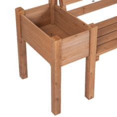 Aga Vrtna klupa s posudama 184x59x95 cm