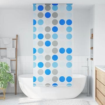 Vidaxl Rolo zavjesa za tuš 80 x 240 cm s kružnim uzorkom