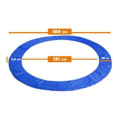 Aga Pokrivač za opruge za trampolin 180 cm Plavi