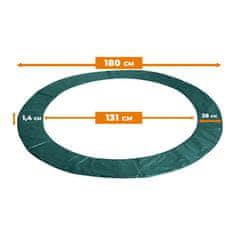 Aga Pokrivač za opruge za trampolin 180 cm Tamnozeleni