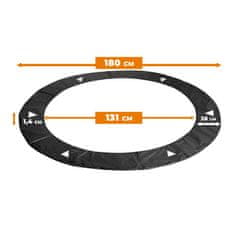 Aga Pokrivač za opruge za trampolin SPORT EXCLUSIVE 180 cm Crni