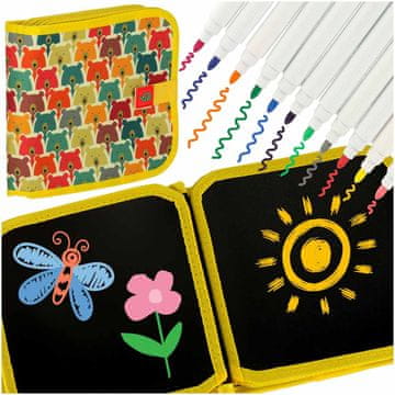 Ikonka Aga Sklopiva prijenosna ploča za crtanje Medvjedić