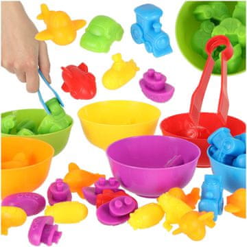 Ikonka Aga Edukativni montessori set za učenje brojenja i boja 36 komada