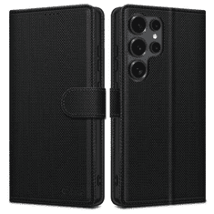 Tech-protect Wallet RS preklopna maska za Samsung Galaxy S25 Ultra, crno