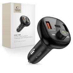 Tech-protect CC06 Bluetooth FM Transmitter auto punjač 2x USB / USB-C 72W, crno