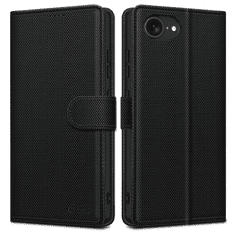 Tech-protect Wallet RS preklopna maska za iPhone 16e, crno