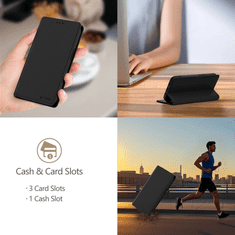 Tech-protect Wallet RS preklopna maska za iPhone 16e, crno