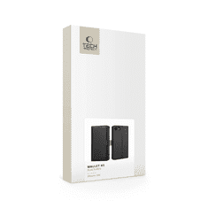 Tech-protect Wallet RS preklopna maska za iPhone 16e, crno