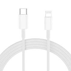 Tech-protect NC20W punjač USB-C PD 20W + kabel USB-C / Lightning, bijela