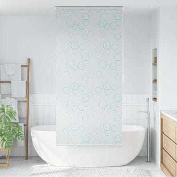 Vidaxl Rolo zavjesa za tuš 100 x 240 cm s uzorkom mjehurića