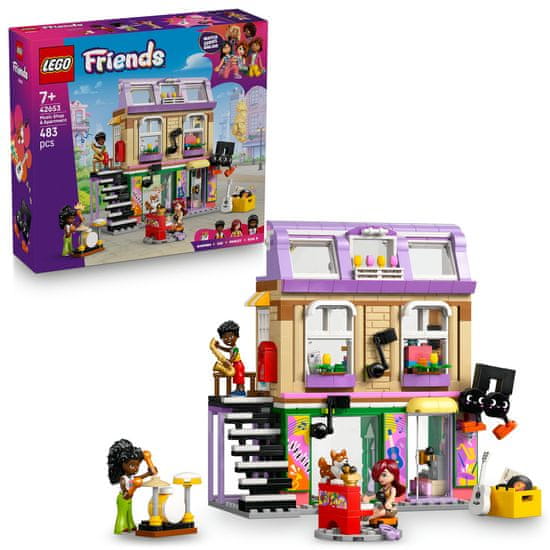 LEGO Friends 42653 Prodavaonica glazbenih instrumenata i stan