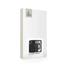 Tech-protect Ion Carbon MagSafe maska za iPhone 16, crno/srebro
