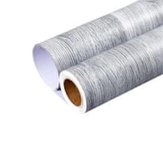 HOME & MARKER® Samoljepljiva naljepnica drvo 300×40 cm, vodootporna, izdržljiva vinil folija – za podove, namještaj i zidove | DURAWOOD, siva