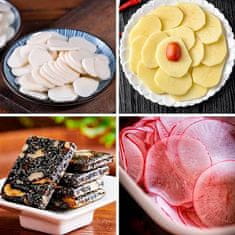 Netscroll Kuhinjski rezač za tanko rezanje mesa, salama i povrća s podesivom debljinom kriški, SlicerMachine