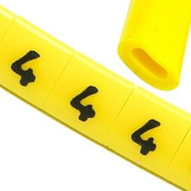 Ergo Oznake za kabele OZ-0 4 žute 100 kom