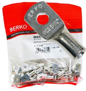 Haberkorn KCS CU 10mm M5 cijevni terminal s ušicom 50 kom