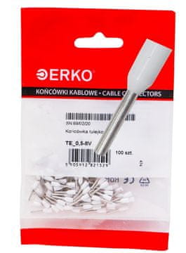 Haberkorn Izolirana čahura za priključak TE 0,5/8 V 100 kom. bijela