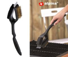 Alpina BBQ 3u1 četka za roštilj, 38 cm, crna