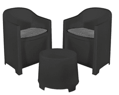 IPAE vrtni set Luna 2+1 (005801), antracit