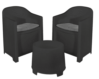  Ipae vrtna garnitura Luna 2+1 (005801), antracit 