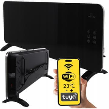 PORTO WiFi 2400W crni konvektorski grijač