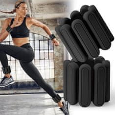 SOLFIT® Podesivi utezi za zapešće, narukvice s težinom za fitnes i svakodnevno vježbanje (2 kom) | FITILIFT, crna