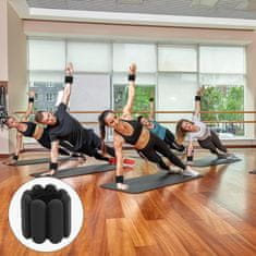 SOLFIT® Podesivi utezi za zapešće, narukvice s težinom za fitnes i svakodnevno vježbanje (2 kom) | FITILIFT, crna